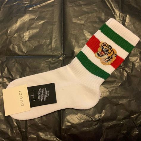 green and red gucci socks|Gucci socks tiger black.